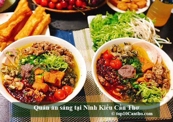  Top 10 Quán ăn sáng đa dạng và nổi tiếng tại Ninh Kiều Cần Thơ